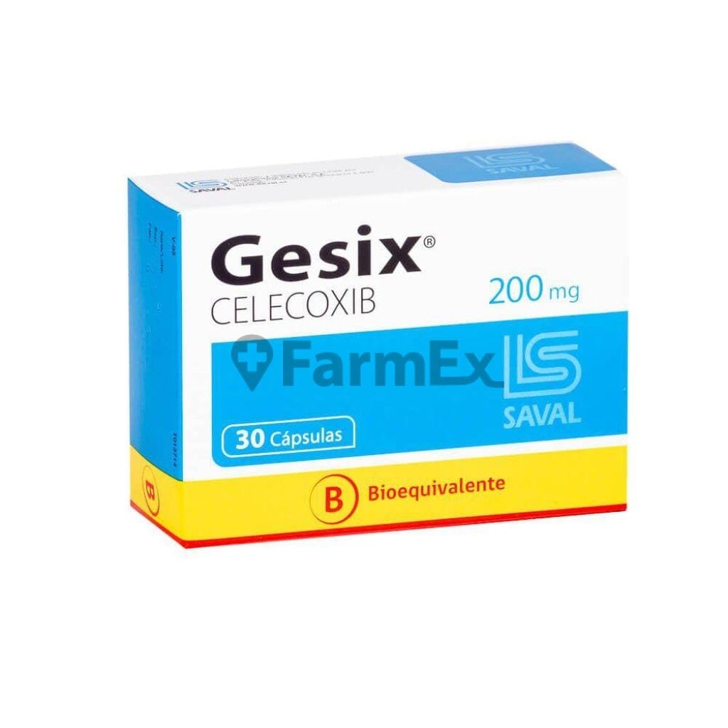 Gesix 200 mg x 30 cápsulas Farmex-Fonasa-Persistente